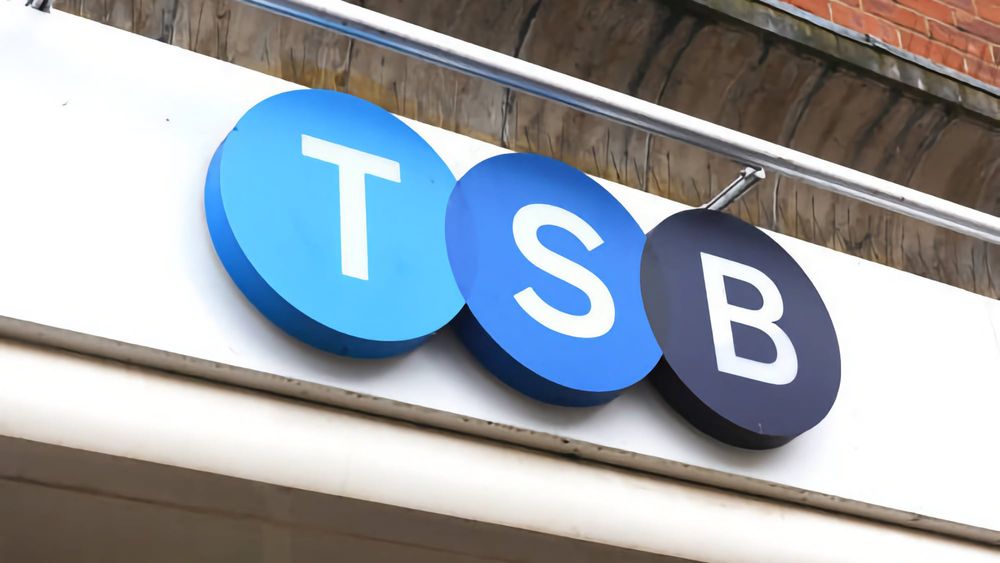 TSB Logo above a bank branch